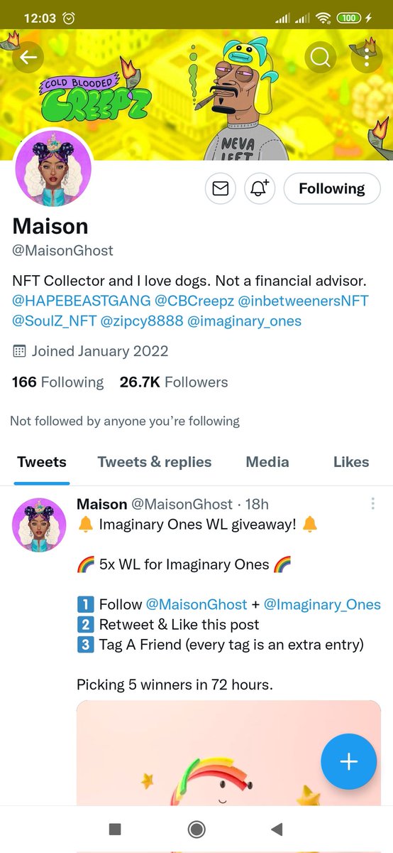 luckystef1's tweet photo. @MaisonGhost @Imaginary_Ones Hope its my lucky day https://t.co/8Tn9ztVJNf