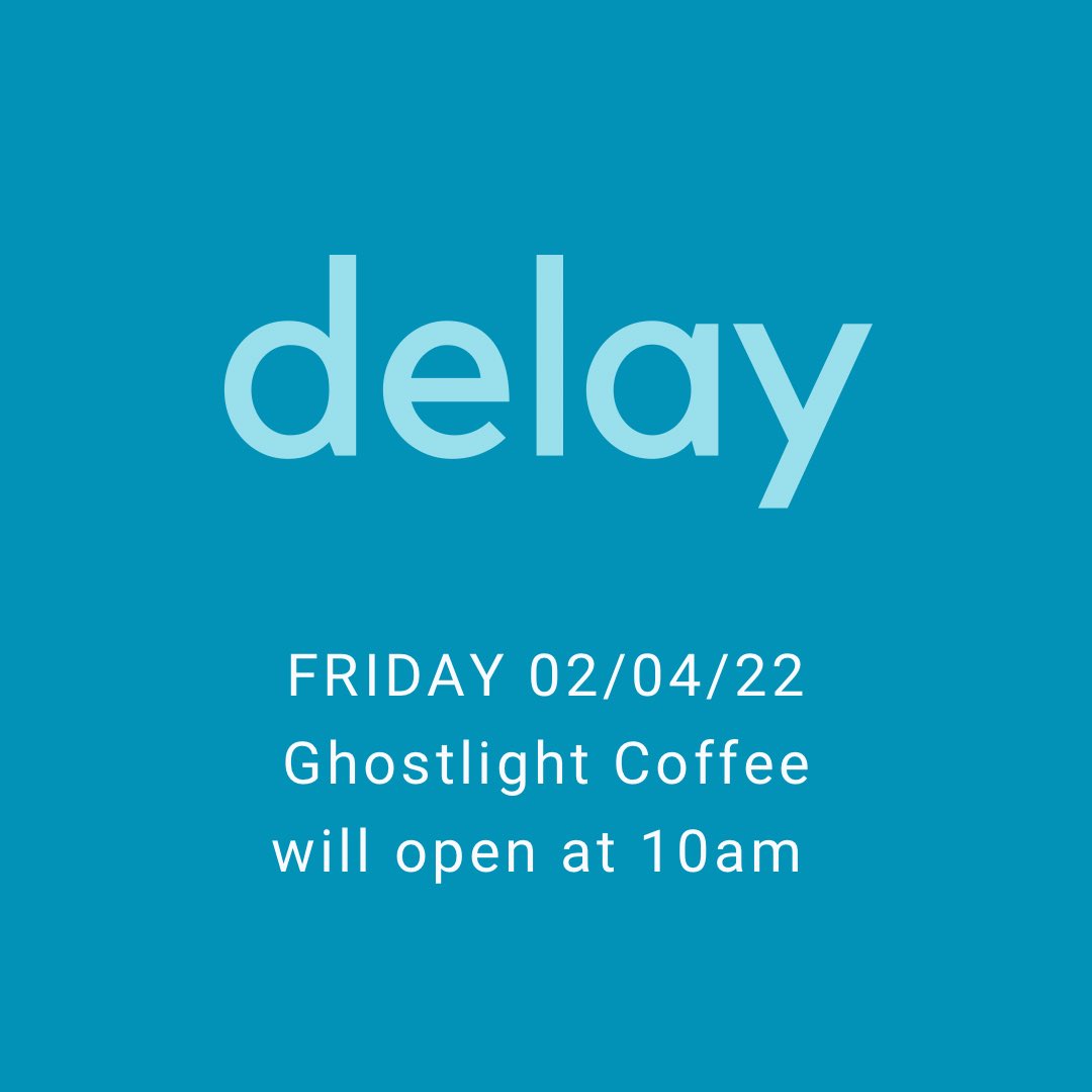 Ghostlight Coffee (@ghostlightcoffe) on Twitter photo FRIDAY, Feb 4
To better assess the morning weather conditions - both locations of <a href="/GhostlightCoffe/">Ghostlight Coffee</a> will delay opening until at least 10:00am.
Please check our social media before visiting. We may elect to make further changes as we see what morning brings.
Be safe friends! FRIDAY, Feb 4
To better assess the morning weather conditions - both locations of <a href="/GhostlightCoffe/">Ghostlight Coffee</a> will delay opening until at least 10:00am.
Please check our social media before visiting. We may elect to make further changes as we see what morning brings.
Be safe friends!