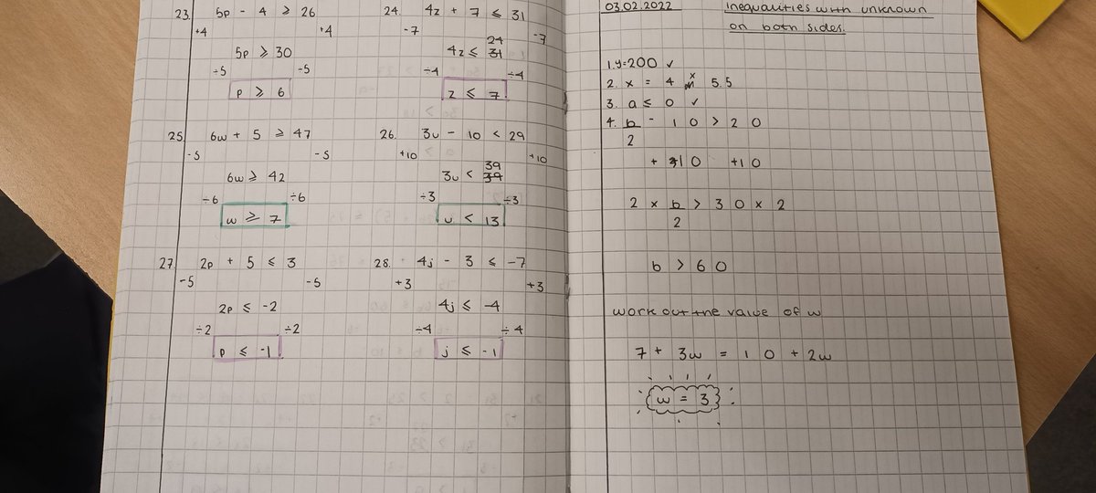 PlumeMaths's tweet photo. Well done to Amelia Ollett for book of the week in Year 8. This really shows how fantastically well you are working, and what pride you take in your work. @Plume_Principal https://t.co/92JGYFh5cn