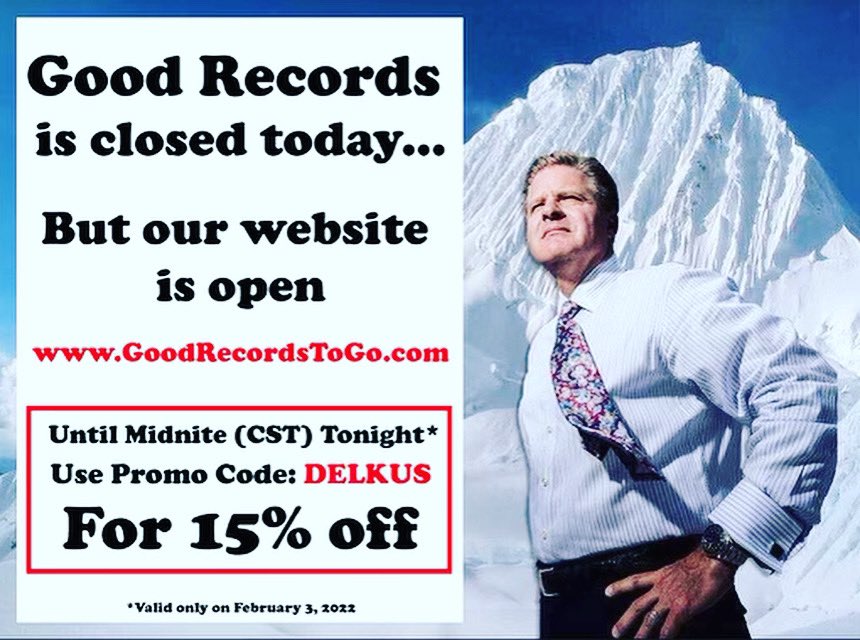 GoodRecords's tweet photo. Thank you @wfaaweather People are finding us. #Delkus https://t.co/HhO4HJSkje