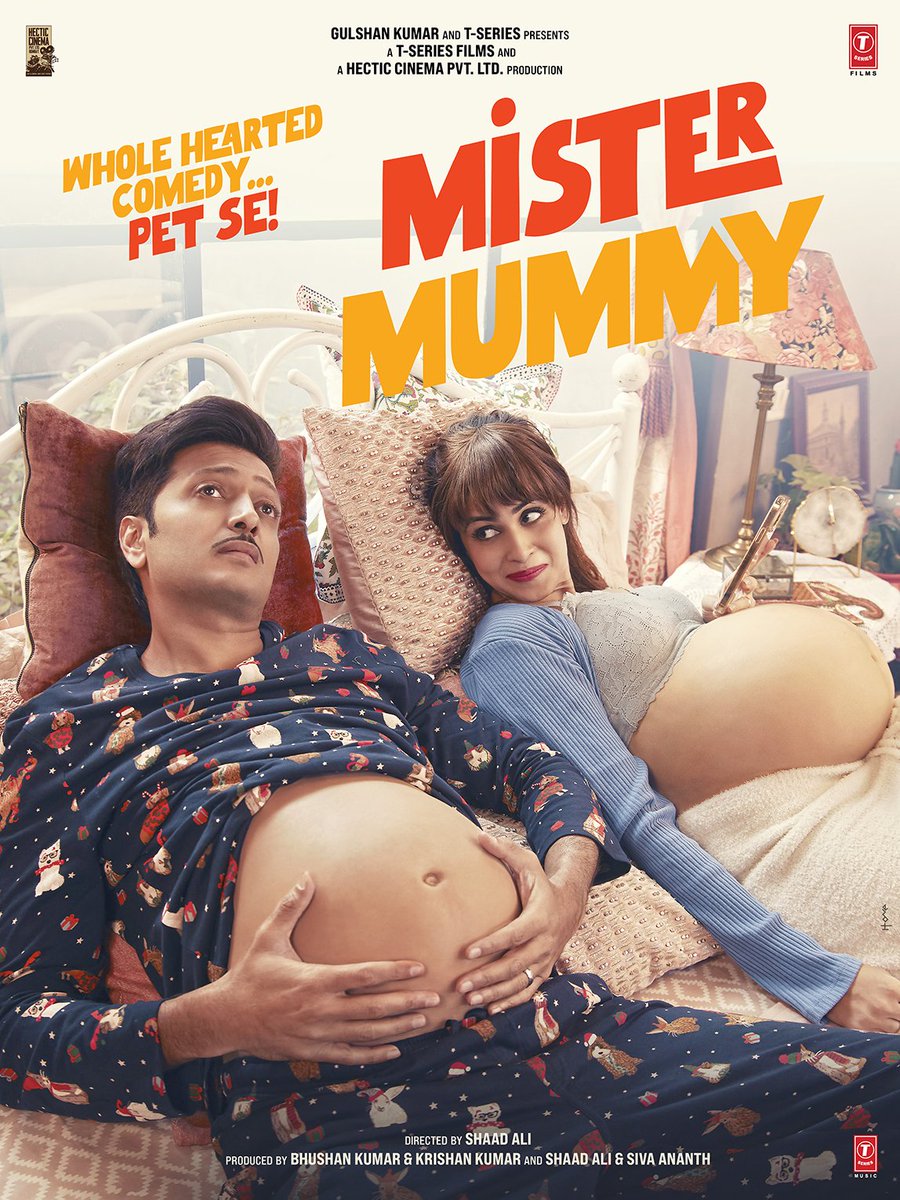 RITEISH - GENELIA IN 'MISTER MUMMY': SHAAD ALI DIRECTS... #RiteishDeshmukh and #GeneliaDeshmukh team up for comedy-drama #MisterMummy... Directed by #ShaadAli... Produced by #BhushanKumar, #KrishanKumar, #ShaadAli and #SivaAnanth... #FirstLook posters...