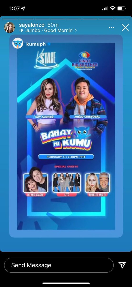 imcginthy's tweet photo. Nangangamoy pag ibig nga ba ang Valentines day ni TJ?
Maki marites na mamayang 8 ng gabi sa Kumu stage/Bahay ni Kumu.
#BubbleTee🧋🧋🧋
https://t.co/IO6GBpuTug
https://t.co/hwndpekUCN
https://t.co/WEH0N3h9uc
https://t.co/dpmkj73JQA https://t.co/01gqNTXLed