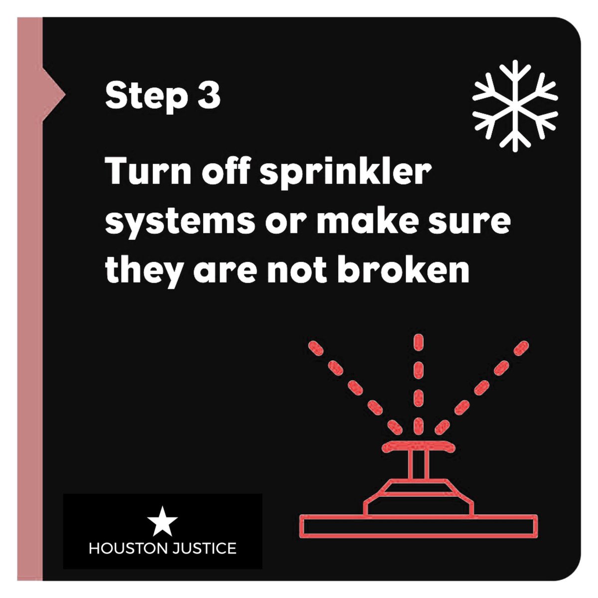 HoustonJustice2's tweet photo. ❄️IMPORTANT TIPS💧🥶 #HoustonJustice https://t.co/RK4BLkjyK9