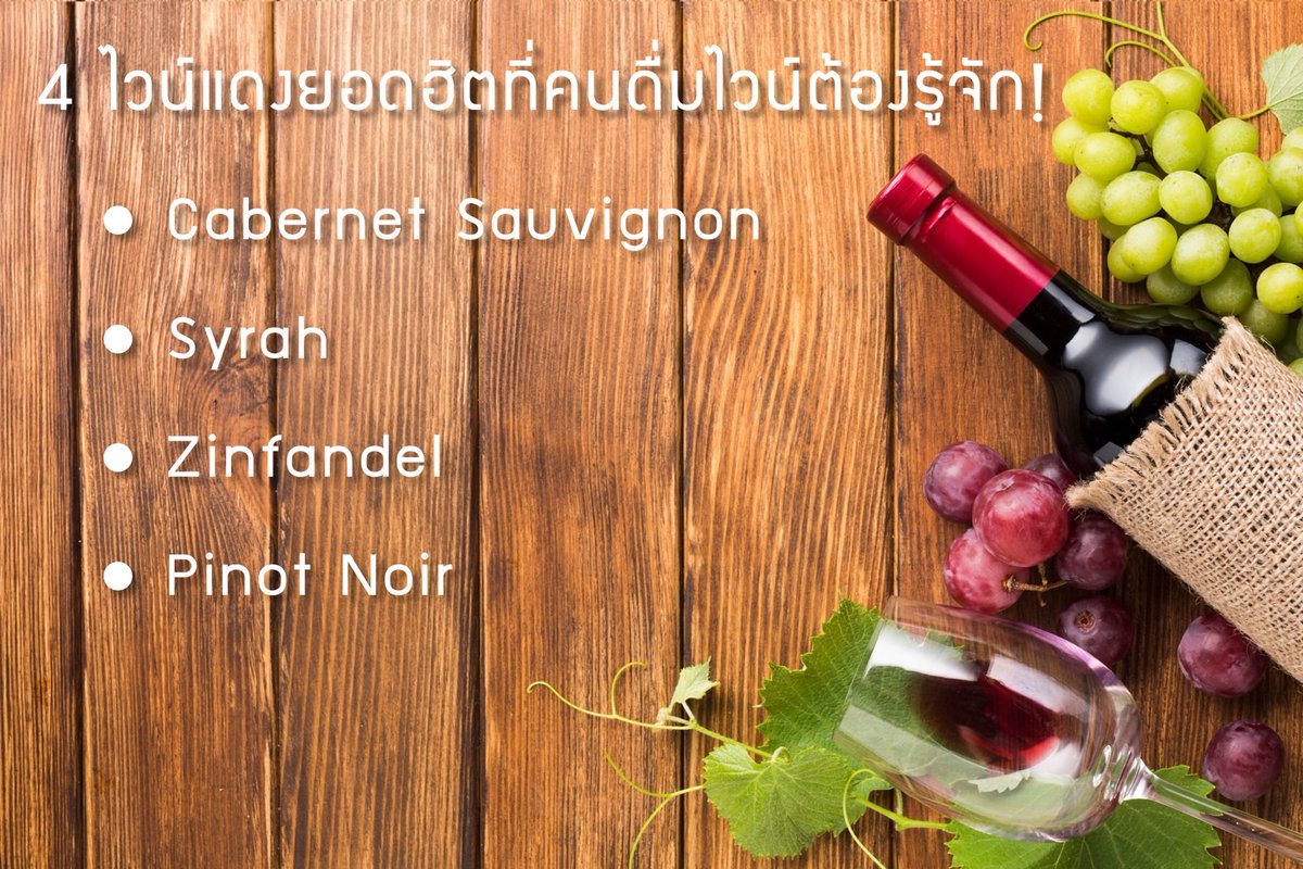 WineTastic_TH's tweet photo. 4 ไวน์แดงยอดฮิตที่คนดื่มไวน์ต้องรู้จัก❗️🍷
⭐️Cabernet Sauvignon: กลิ่นเชอร์รี่ดำ แบล็คเคอร์แรนท์ เครื่องเทศและไม้ บอดี้แน่น ออกฝาด แอลกอฮอล์สูง ทำให้รสติดอยู่ในปากนาน
⭐️Syrah: กลิ่นผลไม้บลูเบอร์รี่ พลัม โทบัคโค เนื้อหมักและพริกไทยดำ รสไวน์แดงชัดแฝงกลิ่นอ่อนๆของเนื้อ #WineTastic https://t.co/d0TOG3tUzN