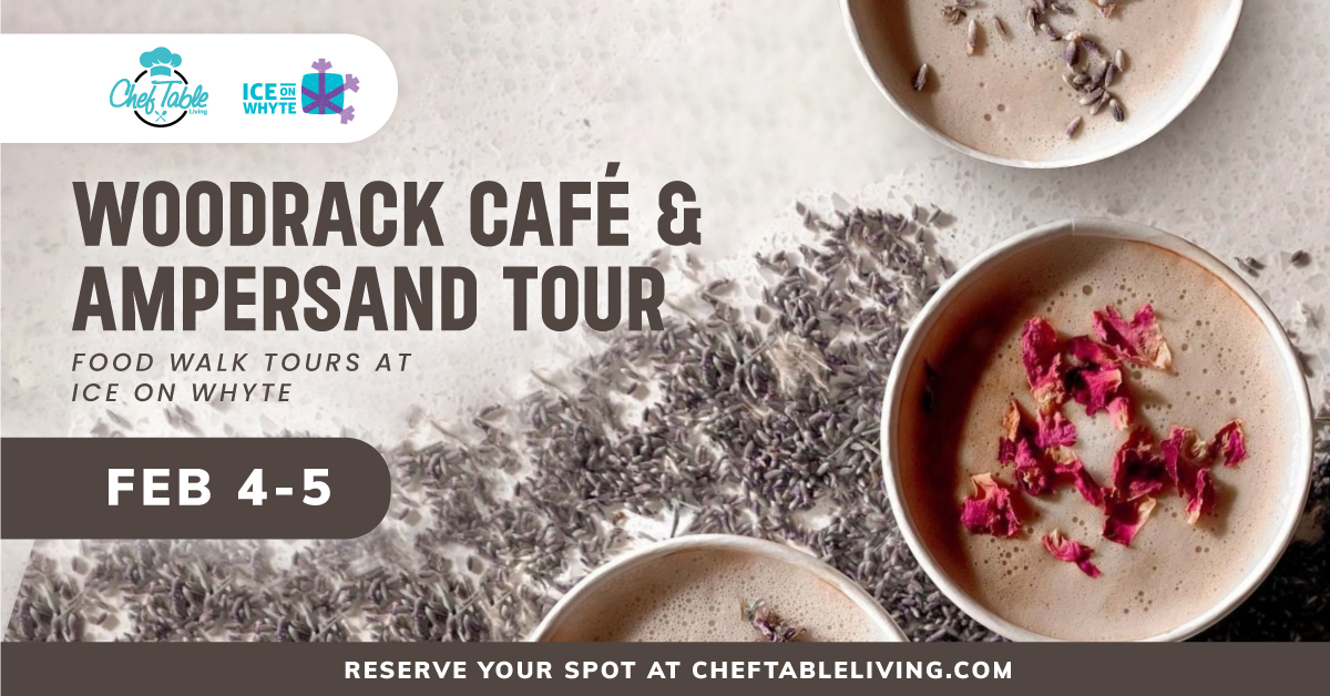 The weekend is here!

Have you gotten your @iceonwhyte Food Walk Tours tickets yet?

We have tours:
-Fri at 6pm
-Sat at 1pm, 6pm + 6:30pm
-Sun at 1pm

Book your tickets here:
cheftableliving.com/pages/ice-on-w…

#YEGFood #YEGDate #YEGArt #YEG <a href="/oldstrathcona/">Old Strathcona - Inactive</a>  @thewoodrackcafe