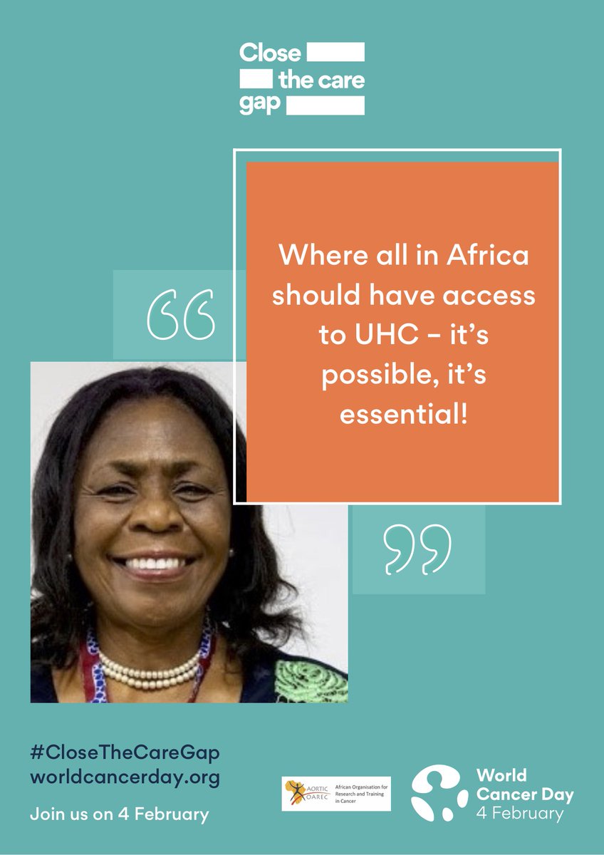 A continent where all have access to cancer care, AORTIC President, Rose Anorlu.
#CloseTheCareGap 
#WorldCancerDay2022 
#cancerresearch
#ohaeri_beatrice
#ntokozo_nndlovu 
#zippyali 
#drpeterkingham 
#@m_mutebi
#@AyetteyDr
#amaka_lasebikan