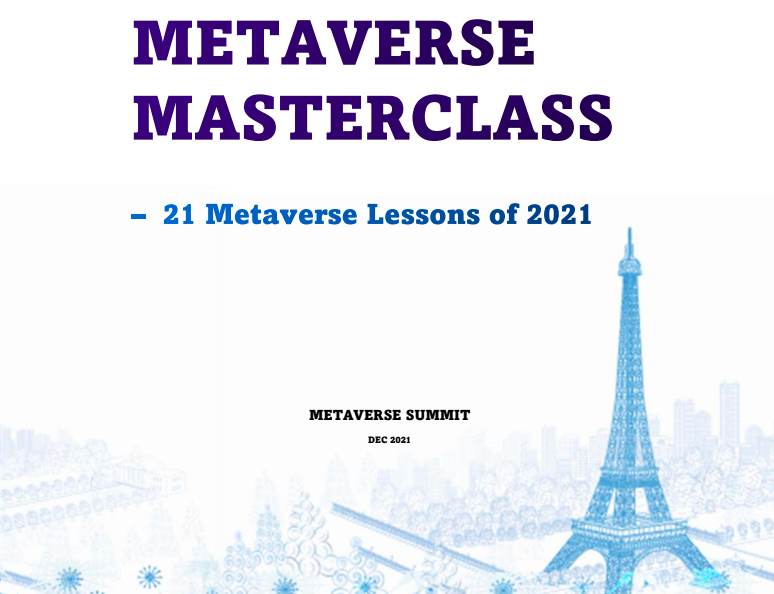 Metaverse Paris 2021 Zirvesi'nin "Metaverse Masterclass : 21 Metaverse Dersi" 93 sayfalık raporunu 
<a href="/astrodaaaa/">Eda Güzel</a> ile Türkçemize çevirdik.🇹🇷 

Internet'in geleceği #Metaverse sadece sanal görsel ve ortamlar değil yepyeni bir deneyim platformu olacak.💪

oyunlastirma.co/makale/metaver…