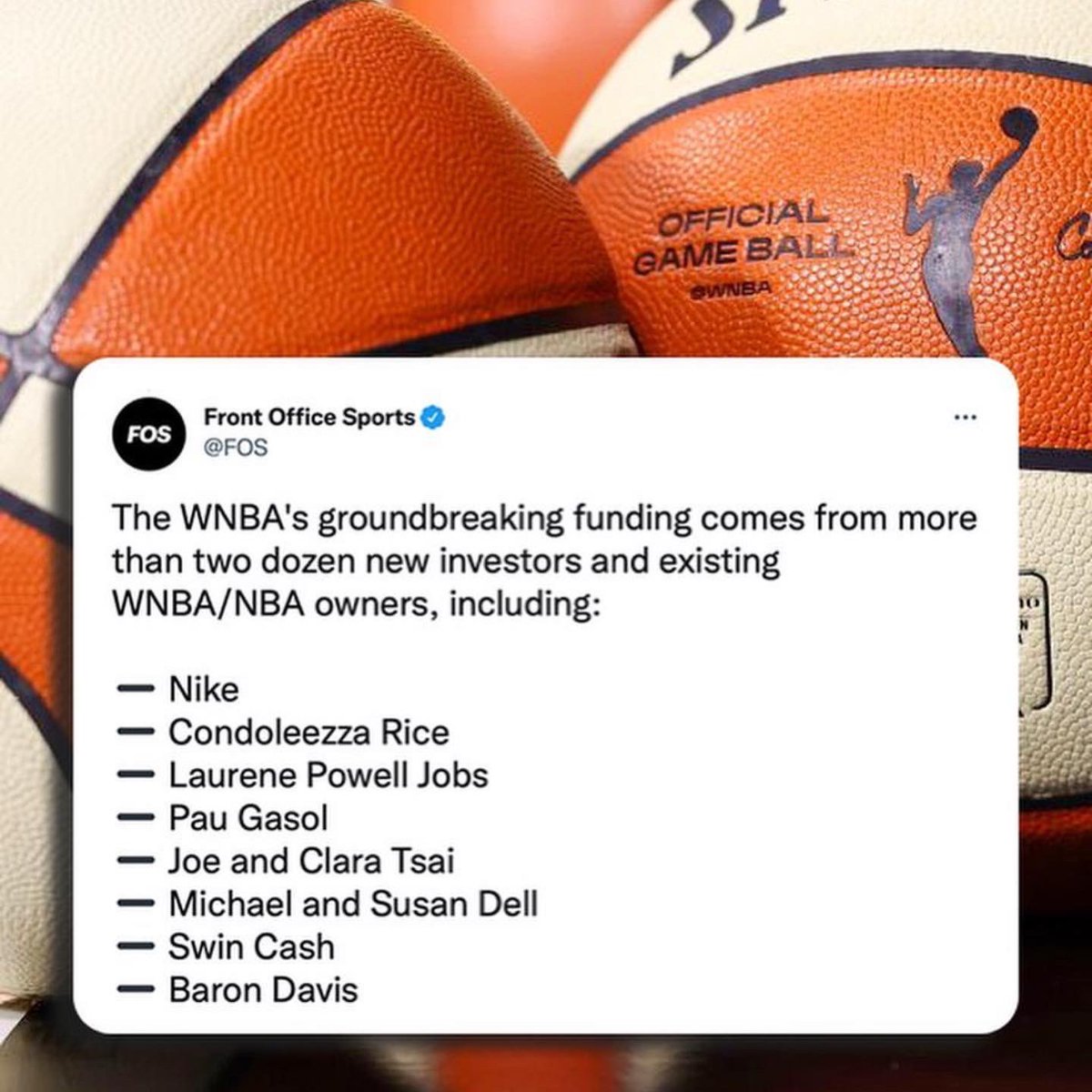 We believe in Women’s Basketball!!! Committed to growing the sport and the culture around it.  More to come !!  Lets goooooo!!! <a href="/WNBA/">WNBA</a>