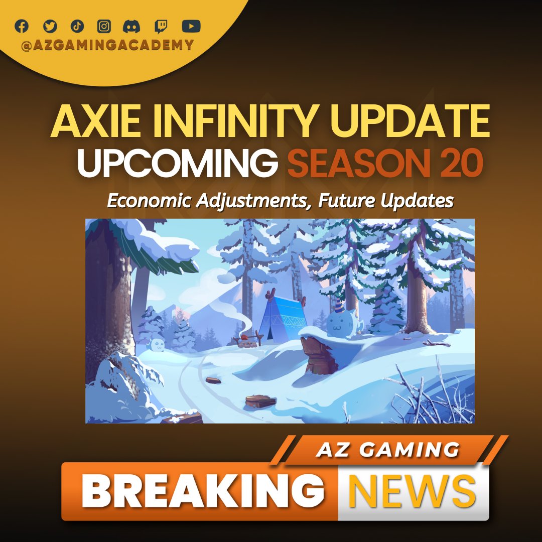 azgamingacademy's tweet photo. ✊🏻 The community's voice is being heard. ✊🏻

𝐔𝐩𝐜𝐨𝐦𝐢𝐧𝐠 𝐒𝐞𝐚𝐬𝐨𝐧 𝟐𝟎 &amp; 𝐄𝐜𝐨𝐧𝐨𝐦𝐢𝐜 𝐁𝐚𝐥𝐚𝐧𝐜𝐢𝐧𝐠 𝐀𝐝𝐣𝐮𝐬𝐭𝐦𝐞𝐧𝐭𝐬

FOR MORE DETAILS, READ THE FULL ARTICLE:
https://t.co/rbQNayPIl4

#AZgamingacademy
#AxieInfinity #AxieInfinityNews #AxieUpdates https://t.co/92U8ZH9rNa
