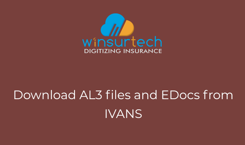 winsurtech's tweet photo. Download AL3 files and EDocs from IVANS
Read more: https://t.co/DM40NETrCJ
REST API can be used to download AL3 files, Claim files, and eDocs from IVANS. WinsurTech’s IVANS Integration Pack can help you do it quickly as it supports single or multiple mailboxes
#Acord #IVANS #AL3 https://t.co/LGfCSljYSo