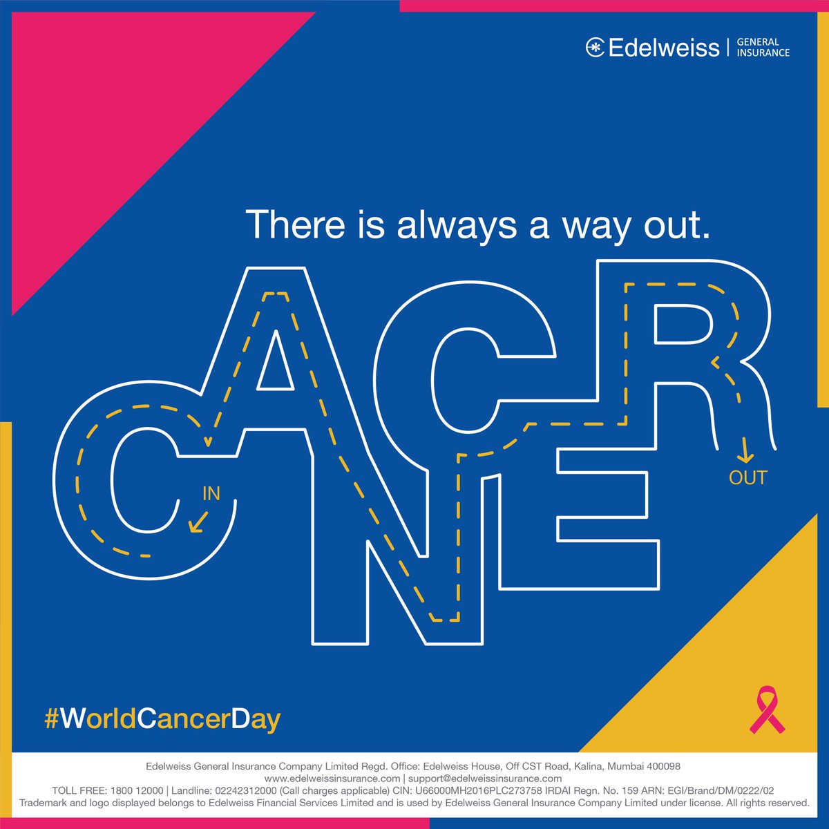 hi_zuno's tweet photo. With early detection and prompt treatment, millions of people have found their way out of cancer for good.
And you can #TakeUsForGranted for helping you find yours.
#WorldCancerDay
#EGI #WorldCancerDay #Awareness #CancerSurvivor #BeatCancer #CancerOut #FightWithPositivity https://t.co/w4amP3RxPD