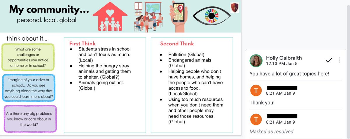 We love using the PYPX guided planners!💕 G5 teachers have been working with each learner to ensure that they delve deep and come up with issues that really matter to them. <a href="/MsCindyPYP/">Cindy Blackburn</a> #pyp #pypx #inquiry #collaboration
