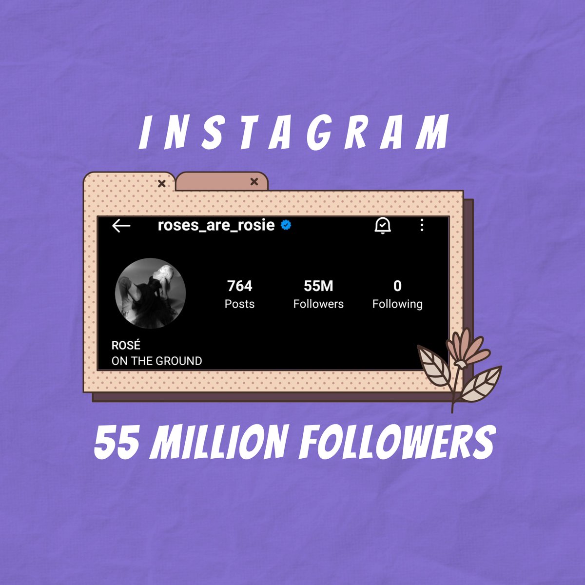 ROSEANNE_DAYS's tweet photo. [INFO] 220204 ROSÉ (roses_are_rosie) has now surpassed 55 Million followers on Instagram. 🎉

Follow her if you haven't yet:
https://t.co/UHAqPYK28j

블랙핑크 로제 #ROSÉ55MParty #로제 
@BLACKPINK https://t.co/a0iiEHMPal