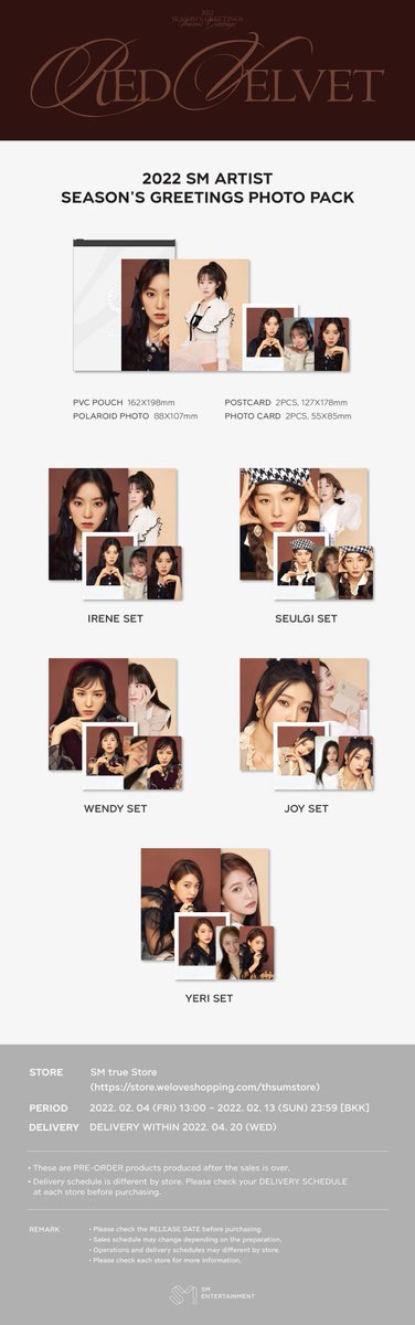 SMTrueThailand's tweet photo. [#SMTrue_PREORDER]

❝ 2022 SM ARTIST SEASON'S GREETINGS PHOTO PACK #SHINee #EXO #RedVelvet ❞

▶ เซ็ตละ 380฿

▶ 4 ก.พ. 65 (13.00 น.) ~ 13 ก.พ. 65 (23.59 น.) ทาง https://t.co/WCIqolamHu

▶ ส่งสินค้าไม่เกิน 20 เม.ย. 65

▶ รายละเอียด https://t.co/IkrjgoBrG1 https://t.co/bRIkyxIEBe