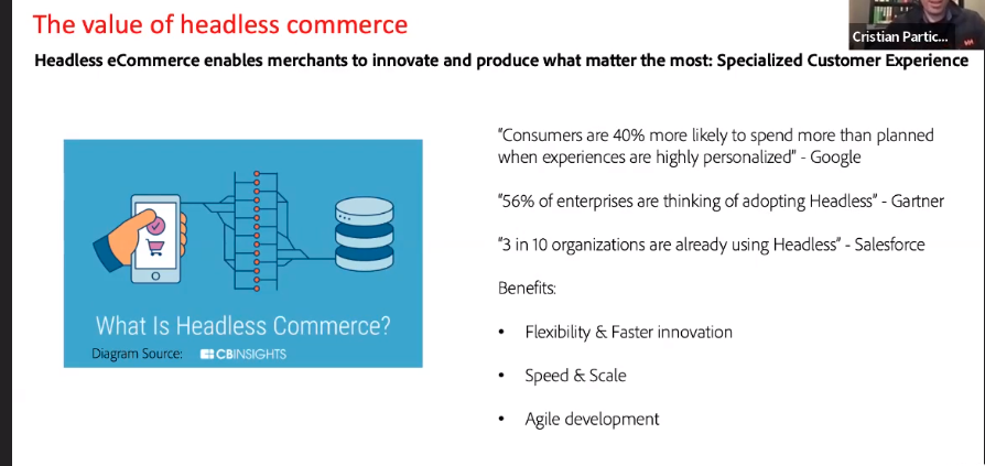 theMageComp's tweet image. Provide personalized customer experience with Headless Commerce
Join live streaming by @ChrisPartica in #MM22IN
#MeetMagentoIndia #Magento @MeetMagentoIN @Magento
