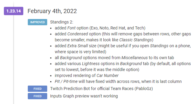 DatKapps's tweet image. 1.23.14 is out

Standings 2: added Font option, Condensed option, Extra Small size.