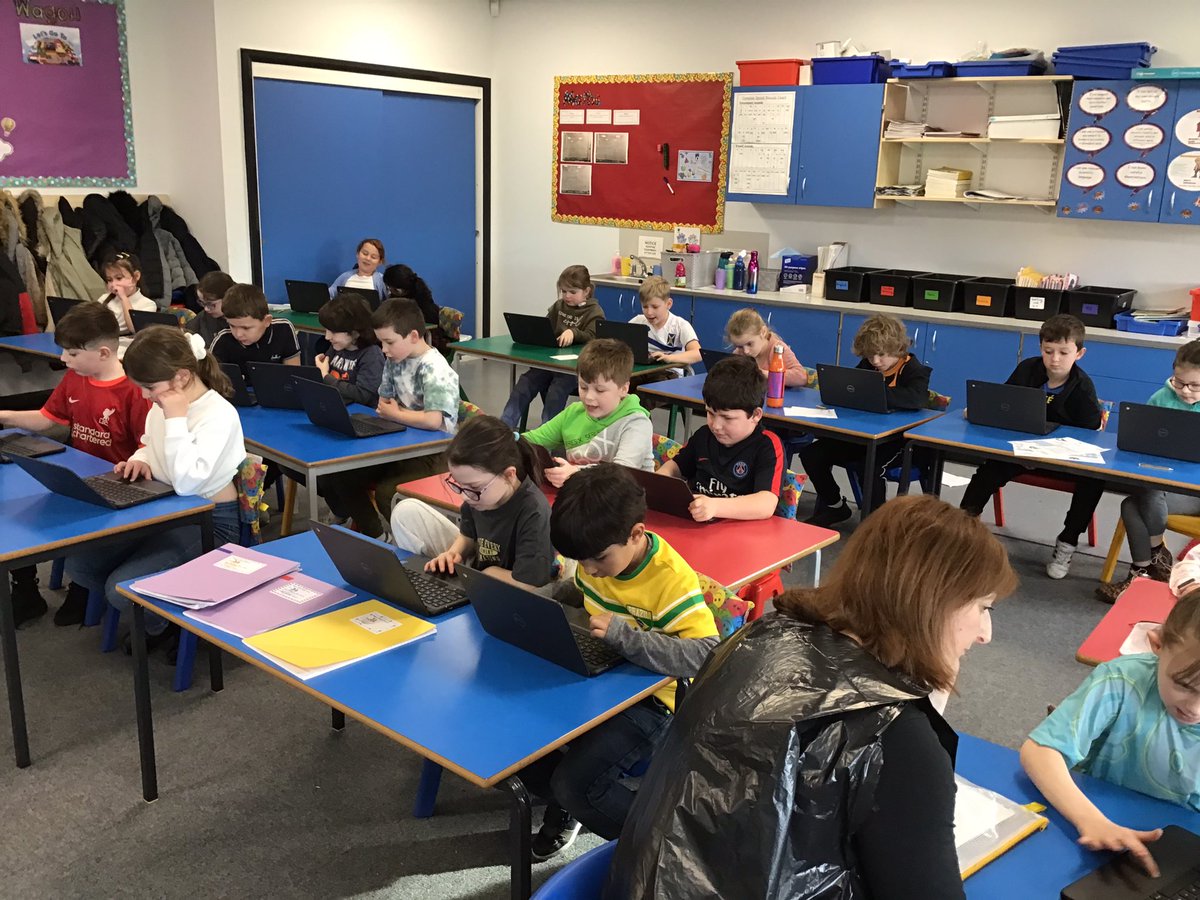 HilderthorpeSch's tweet photo. Very tense scenes in 3SS as we take part in the TTRockstars NSPCC competition! #hildmaths #year3 #NumberDay #nspccnumberday #NSPCCRocks https://t.co/LJhAKxituG