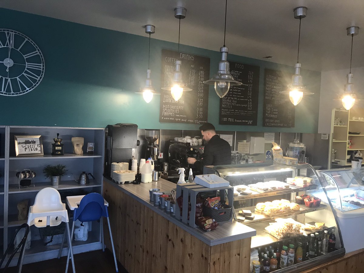 CoffeeBeanNI's tweet photo. When going for coffee, #WHYBNI would strongly recommend paying a visit to White Field Coffee at Finaghy.  Really good brew spot in Belfast https://t.co/RVc58lo209