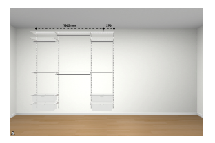 oksoa's tweet photo. jeg har en skyvedørsgarderobe med lengde 335 cm, høyde 225 cm, som jeg ønsker innredning til. Har booket og fått hjelp av innredningsspesialist i #elfa hos #maxbo. Dette er forslaget fra dem https://t.co/Z6xgL8396S