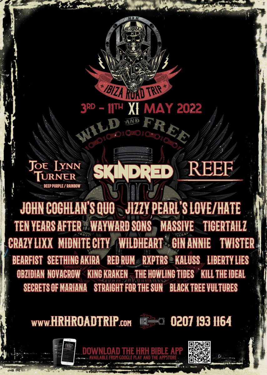 #IbizaClubs get #GreenLight as #Ibiza gears up for a bumper #season💥

You know what that means: #HRHROADTRIP IS A-GO! Read all the details with <a href="/hrhmag/">HRH MAG</a>🤘
bit.ly/3rsBrQ4

Get In NOW! 🎸
📞 Call Jess on 0207 193 1164
📧 jess@chicfestivals.com
🎟 bit.ly/3sfmsIK