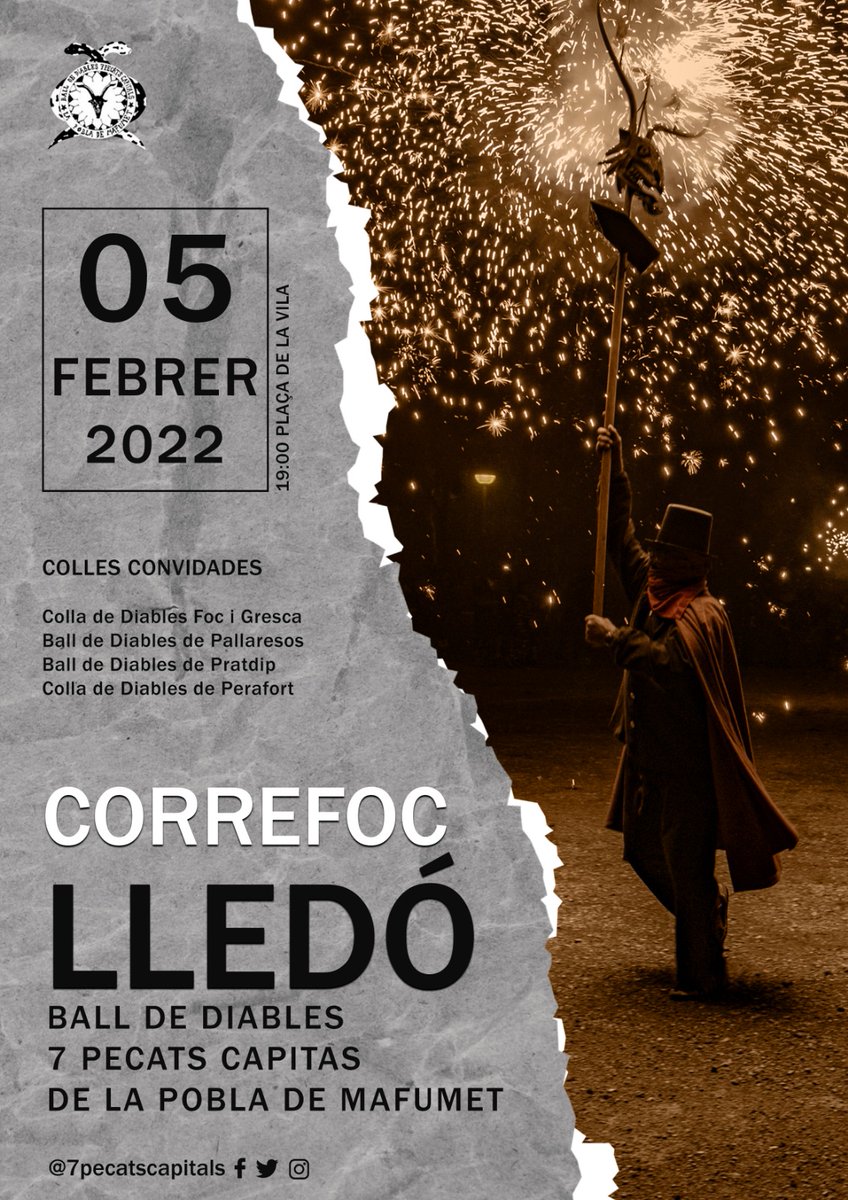DFociGresca's tweet photo. 💥Companyes TORNEM A L'ACTIVITAT💥 després de 2 anys sense foc!! Ens veien 📆 el 5 de Febrer 19h 📍La Pobla De Mafumet! https://t.co/jva4gCWrZn