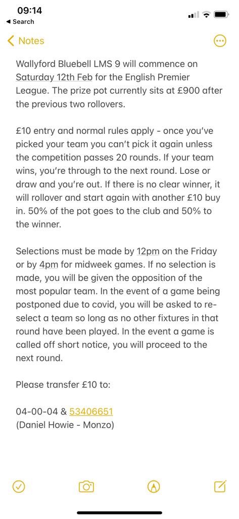 Bluebell_FC's tweet photo. 🚨LAST MAN STANDING 9.0🚨

It’s back folks, with £900 rollover already in the pot waiting before we even get started! 

All that stands between you and (potentially) approx £1,400 is your fitba expertise and the bottle to have a shot!

Come on, step up, and get involved 💰 https://t.co/Vt4BcPZuF4