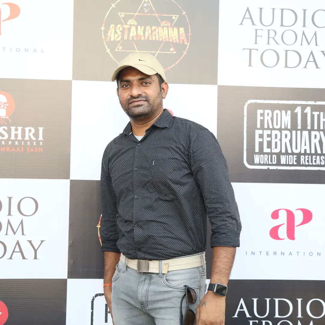 iamranaren's tweet photo. #Astakarmma audio launched. Movie releasing worldwide on 11th Feb 2022. Please watch in theatres. 
@cskishan @Vijay_Tamill @laks88 #Thilak https://t.co/cNmxBWOeyB