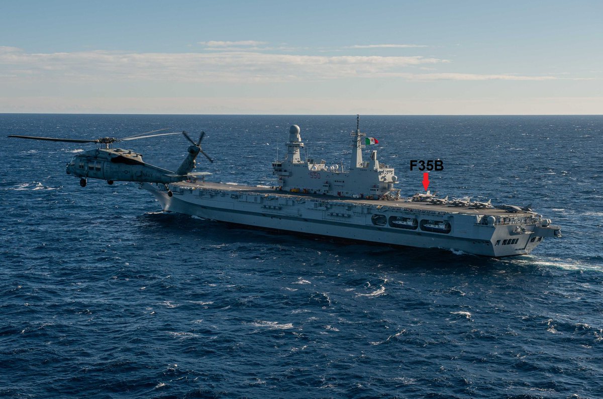 Italian Navy aircraft carrier Cavour C550 at NATO ex. #NeptuneStrike22 w/ USS Harry Truman and Charles de Gaulle R91. 
#WeAreNATO #Allies #StrongerTogether