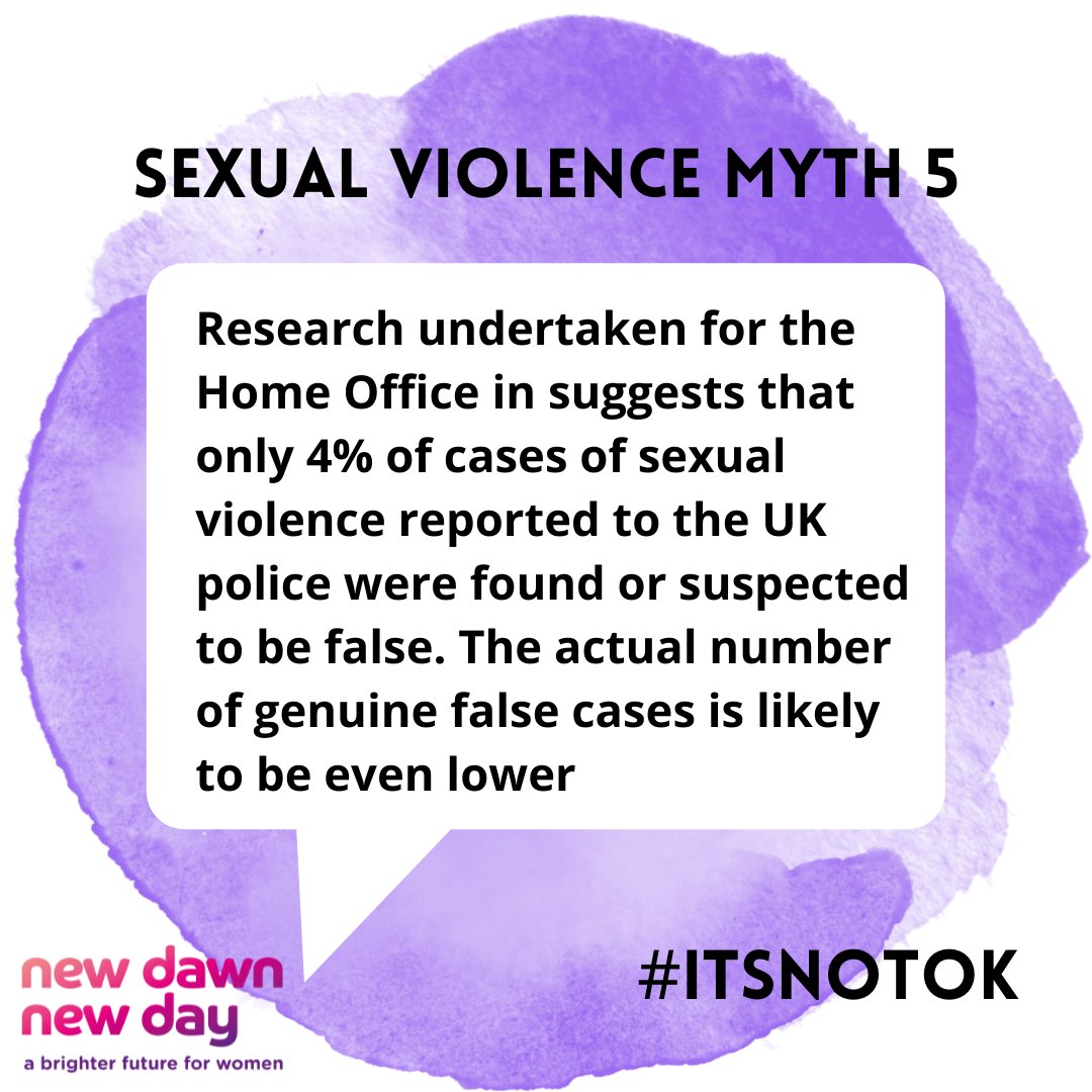 NDNDLeics's tweet photo. This week we will be addressing some common myths around sexual violence, to coincide with #SexualViolenceAwareness week. Please feel free to share our posts to spread the message far and wide #ITSNOTOK Visit https://t.co/SR4aAfpHyg for further discussion on each myth https://t.co/boirvUjibA