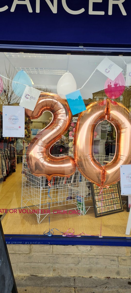 CrukDewsbury's tweet image. Happy 20th birthday #cruk. #WorldCancerDay