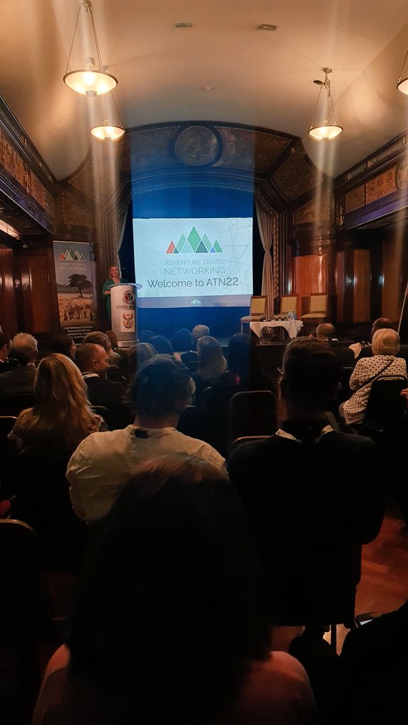 sola_thomson's tweet photo. Excited to be representing @VisitSaudiNow at the Adventure Travel Networking Conference  @at_networking @HillsBalfour #ATN22 https://t.co/xUahCQSdyF