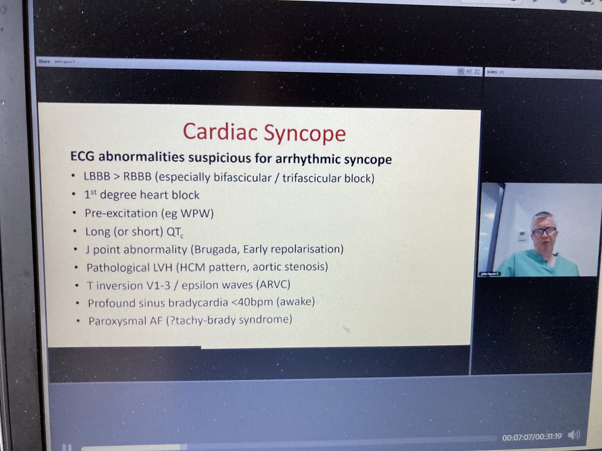 drmnorton's tweet photo. Dr John Byrne on cardiac syncope @rcpsglasgow #rcpsgsyncope https://t.co/fHSJPaDxzB