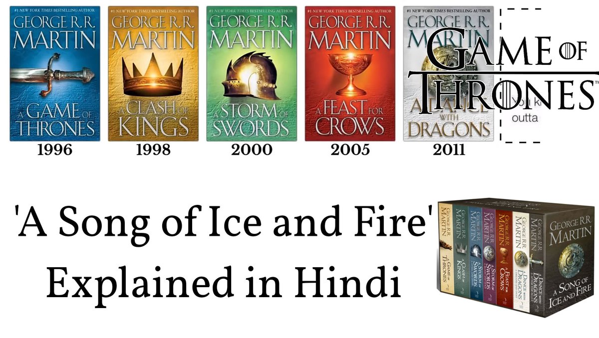 iAjaysinghMehta's tweet image. A Song of Ice and Fire Explained in Hindi | Game of thrones Every books ... youtu.be/B4_0If7C3oc 

#GameOfThrones #ASongOfIceAndFire #LordOfTheRings #ADongoficeandfirehindi
Game of thrones books in Hindi