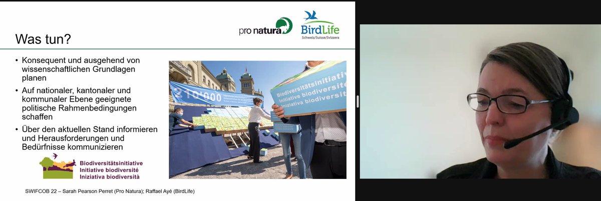 biodiversityCH's tweet photo. Jetzt handeln! 
-Sicherung der #Biodiversitäts-Hotspots
-degradierte Schutzgebiete sanieren
-neues NHG-Instrument, um mehr Schutzgebiete
zu schaffen
- #Biodiversität in der Raumplanungspolitik stärken

@AyeRaffael @SVS_BirdLife @pearson_perret @ProNaturaSuisse
#swifcob22 https://t.co/DGmi4P5r8M