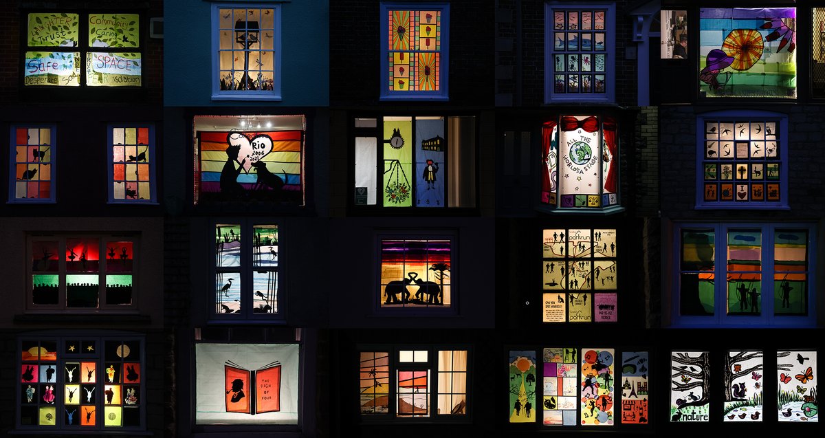 TomWrenPhoto's tweet image. The Wotton Window Wanderland is back with some creative windows on display @SWNS 

#creative #windowdisplay #art #artwork