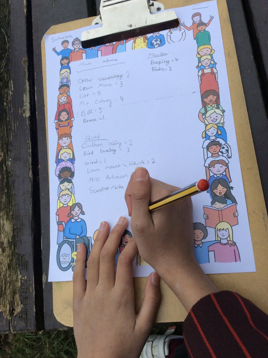 OrleyFarmSchool's tweet photo. Year 4 carried out some fieldwork as part of their Humanities topic. After listening to a compilation of sounds in Tokyo, they conducted a sound survey on our school grounds. #OFSCuriosity #Harrowschools #OFSScience #OFSGeography https://t.co/wQstNYfrKD
