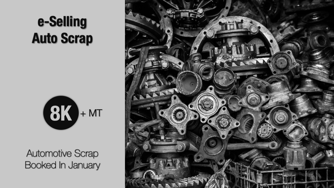 hellomjunction's tweet photo. A leading automobile manufacturer approached us for selling #AutomobileScrap through our advanced #eAuction platform. Our experts helped the client sell 8,800+ MT of metal scrap from their plants in January.
To know more - contactus@mjunction.in https://t.co/Wy5mKYbzoT