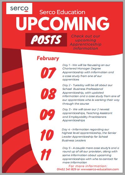 SercoEducation's tweet photo. As many of you will be aware, next week is National Apprenticeship Week and we wanted to highlight to you our #apprenticeship offerings for 2022, and to also shine a light on some of our #apprentices Apprenticeship journey with us! #NAW2022 #BuildTheFuture #Schools #Employability https://t.co/667tb0es6B
