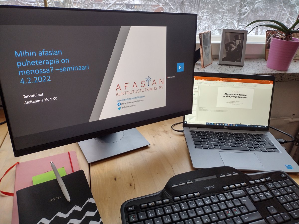 Mariavinberg's tweet photo. Valmiina seminaaripäivään! @afasiankuntout1 #afasia #etäseminaari https://t.co/0M81YyXlWQ