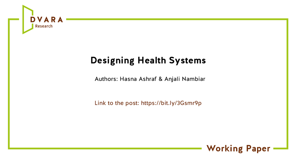 dvararesearch's tweet photo. Working Paper: Designing Health Systems by @infrequent_here &amp; @AnjaliNamby.

Click here to read: https://t.co/3zUyLjlkmv

@CitizenhealthIN @nachiketmor @SandhyaVenkat16
@CPR_India @AiyarYamini @AnuragKumar0999 @SystemsDrinker @oksmith22 

#healthcare #healthinsurance https://t.co/uXZ3LTGN7C