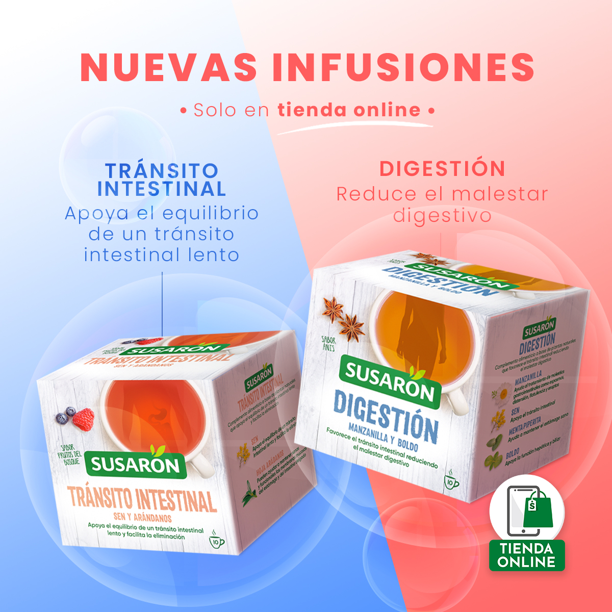 SusaronES's tweet image. ¡Nuevas infusiones! 

👉Digestión reduce el malestar digestivo.

👉Tránsito Intestinal apoya el equilibrio de una tránsito intestinal lento.

Descubre nuevas infusiones mientras te cuidas.😊

bit.ly/34tQMqK 🛒

#Susarón #SaludyBienestar #TiendaOnlineSusarón