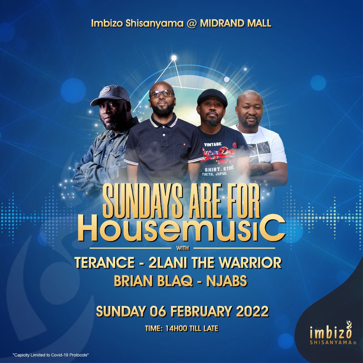 njabs__'s tweet photo. This Sunday with my brothers @2lanithewarrior @BrianBlaq @realdjterance we @ISatMidrandMall  #Gooodvibes https://t.co/4WcMdj5UMY