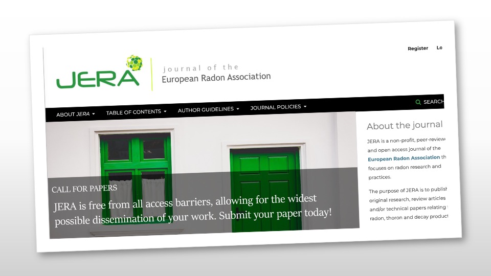 Where can you publish your radon-related research or technical paper? there is one journal dedicated exclusively to radon research: JERA (The Journal of the European Radon Association): 

radonjournal.net/index.php/radon