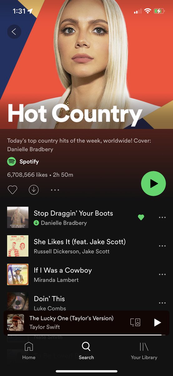 BradberyNews's tweet photo. Um has anyone mentioned the fact that Danielle is the cover of hot country? And her song is at the top??? @DBradbery @onebulletent @BigMachine https://t.co/9QpHNmf1Cu
