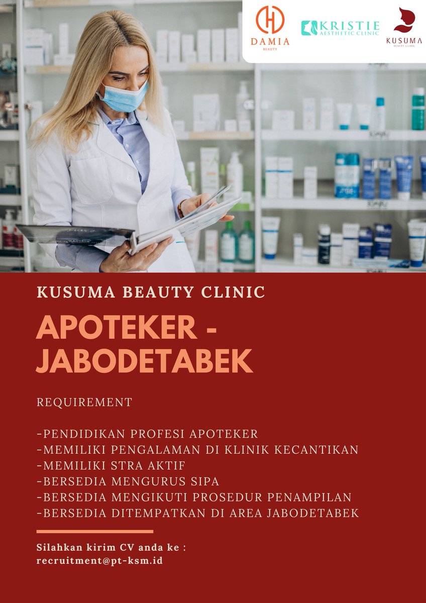 CareerKusuma's tweet photo. We're hiring. Join us!
#lokerjabodetabek
#lokeraceh https://t.co/VoH2sSseNe