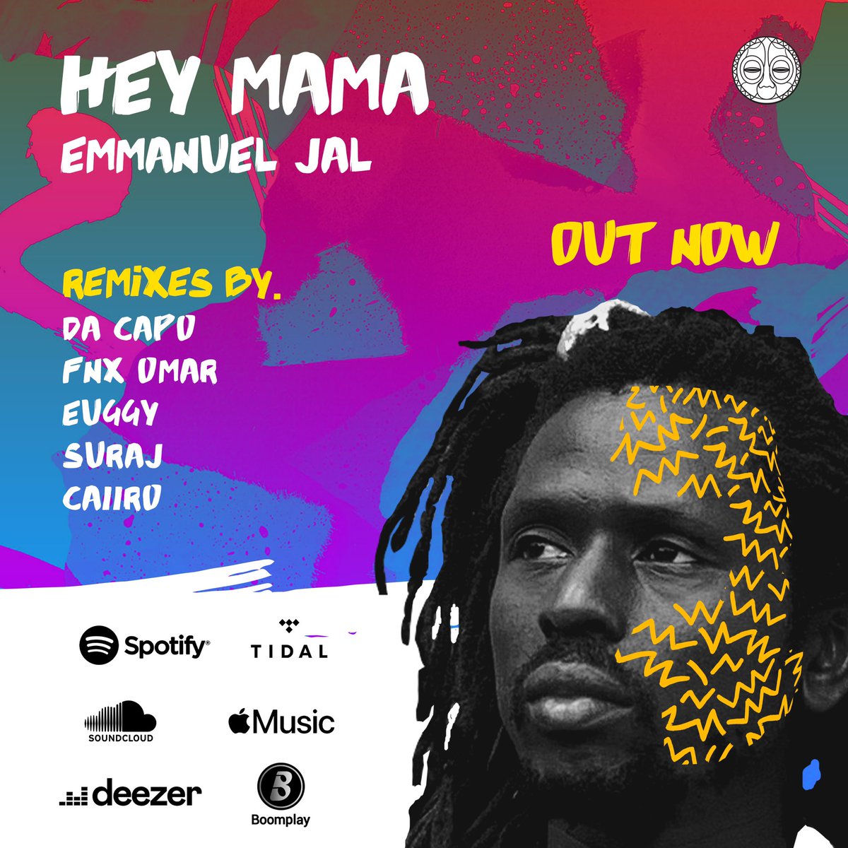 gondwana_Ke's tweet photo. OUT NOW! 

@EmmanuelJAL &amp; #CheckB teamed up to create a beautiful East African record - Hey Mama! 

Presenting the official remix pack by the African electronic heroes @DacapoSA @surajkenya @euggy_dj @fnxomar &amp; @CaiiroSA! 

Stream here - https://t.co/o0jcumveza 

#HeyMama https://t.co/Y3lsKtqcbE
