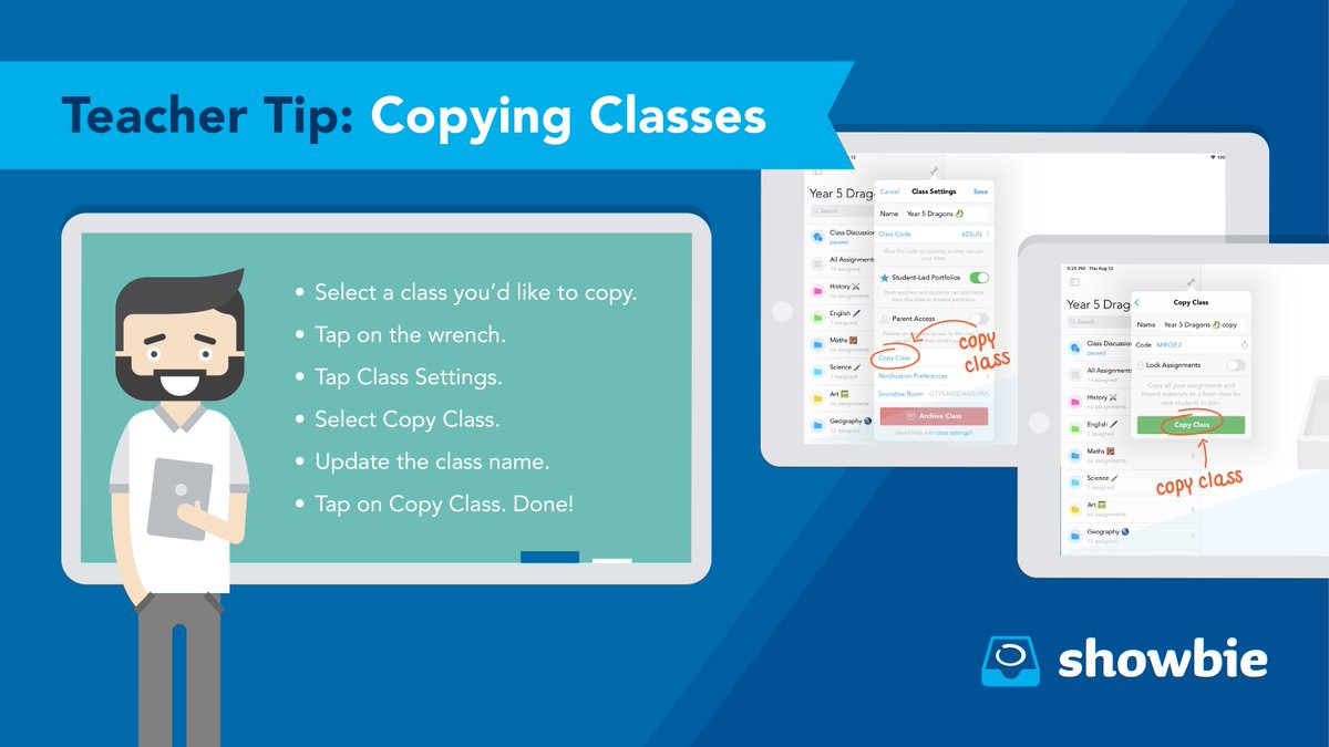 As #AussieEd settles into a new school year, we wanted to share a few tips and tricks with you to ensure your classroom is set up in a jiffy!

If you have a tip for fellow educators who are setting up Showbie for the new school year, share it in the thread 🙌 #TeacherTwitter