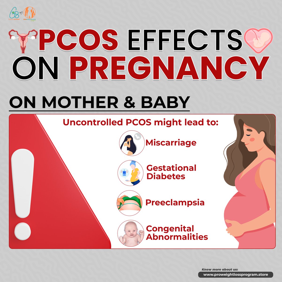 CoachBarbiep's tweet photo. Uncontrolled PCOS could be a reason for these complications in pregnancy😔
Nagbabalak ka na bang magka-baby sis? Message mo ako sis for your FREE PCOS Guide!😘Para happy tayo sa next Mother's Day!
Super excited na ako for you sis. Tara usap tayo for your journey🥰#pcoscoachbarbie https://t.co/c9NA8pS7Ut