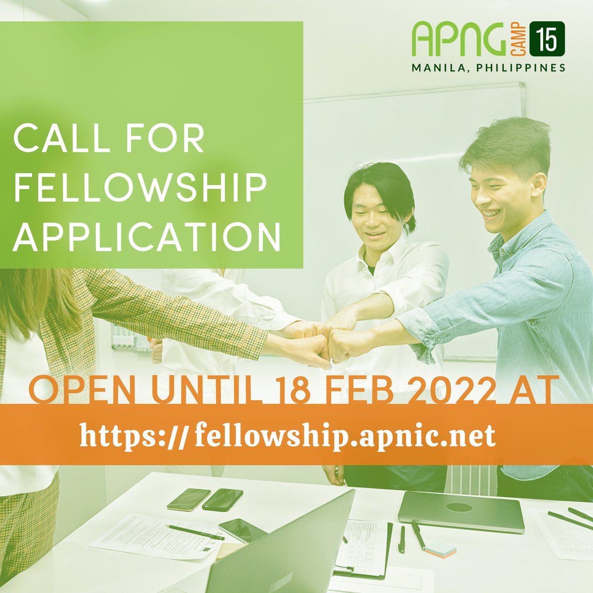 The 15th Asia Pacific Next Generation (APNG) Camp is now open to receive applications for fellowship. Visit our website for fellowship award, terms, and application.

apngcamp.asia/15/fellowships…