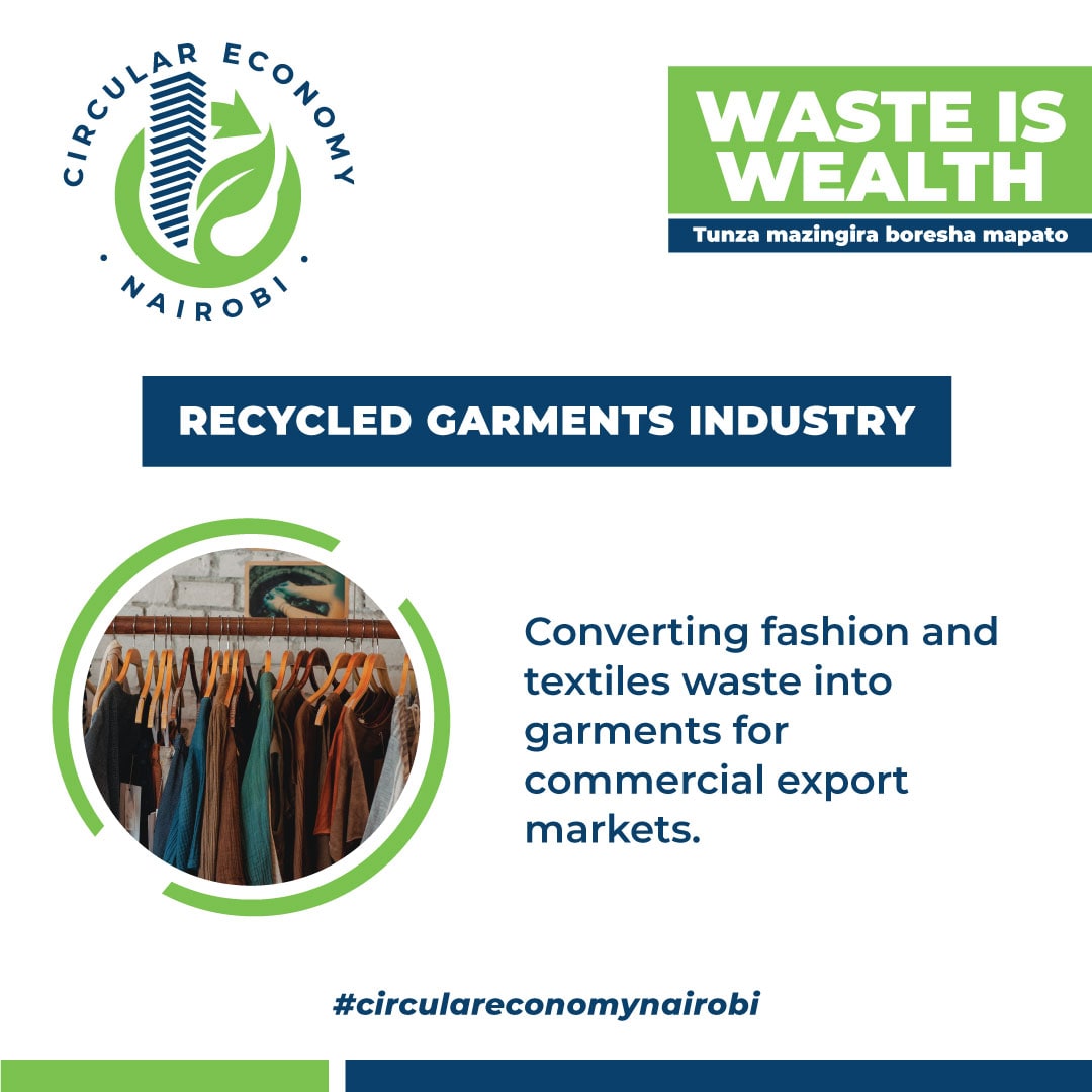 Circularnbo's tweet photo. How awesome it is converting fashion and textile wastes into garments for commercial export market🤯😁🙌.
#circulareconomynairobi
#wasteiswealth
#recycling
#wastemanagement #Juliani #HELB #Moseskuria #Azimiolaumoja https://t.co/dvUIOwntrg